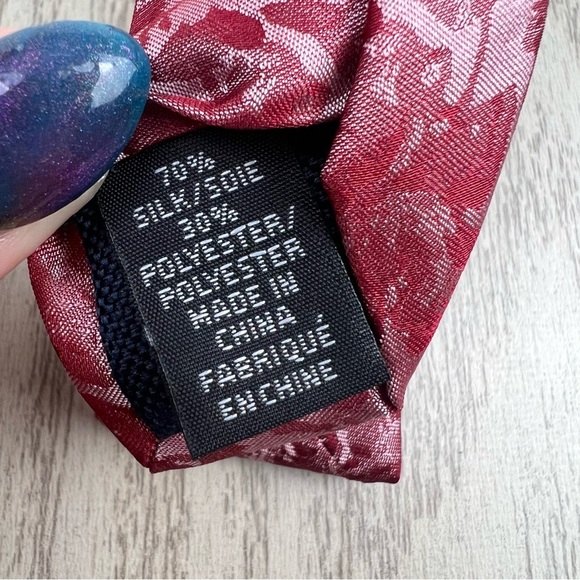 623 - Michael Kors Carman Floral Tie Rose 640 2MKC23-1032 Silk Blend $69.50 - Picture 3 of 5